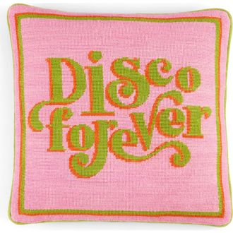 Jonathan Adler Disco Forever Needlepoint Pillow in Pink at Nordstrom, Size 16X16