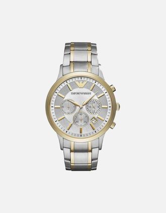 Emporio Armani Mens Emporio Armani AR11076 Mens Watch Renato Gold - Silver