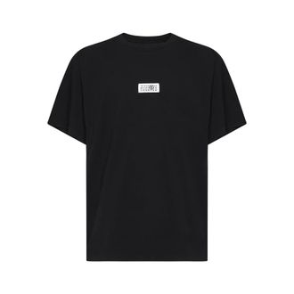 Maison Margiela Numeric Cotton T-Shirt - male - MM6 Maison Margiela - T-Shirts - Blue - XS - Tops