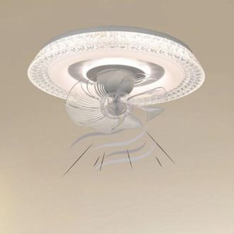 Trade Shop Trade Shop - Copy Of Lampada Con Ventilatore Plafoniera Da Soffitto Led Luce 3200k-6500k Bianco 33252