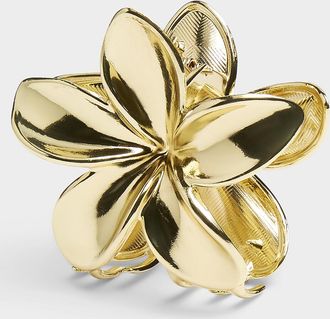 Simons Womens Metallic flower clip