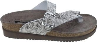 Mephisto Comfortabele Helen Dames Sandaal - Dames - Slippers - Grijs - 35 EU - Leer - Schoenen