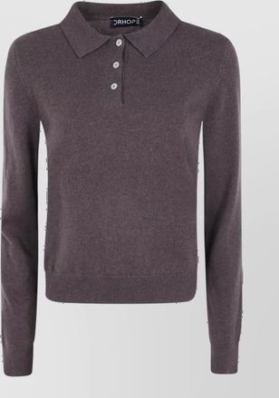 DRHOPE cashmere polo jumper