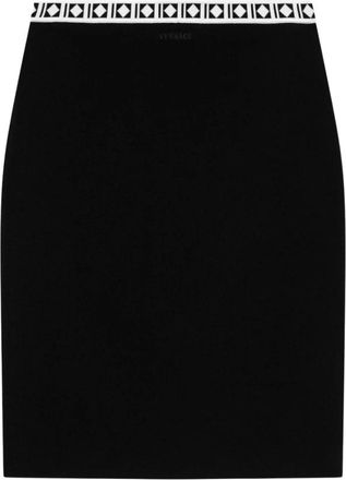 Versace Knit Skirt - Dames - Korte rokken - Zwart - M - Rokken