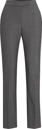 HUGO BOSS Slanke broek met rechte pijpen voor dames (Grijs)