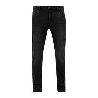 Urban Classics Heren Denim Stretch Jeans (Zwart wassen)