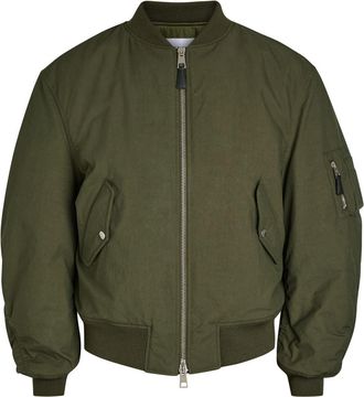 Givenchy Logo-print Cotton-blend Bomber Jacket - Khaki - 52 (IT52 / XL)