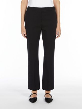 Max Mara Womens Okra Long Trouser Black Cotton - Size EU 46 (Womens)
