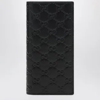 Gucci Black GG Emblem long wallet