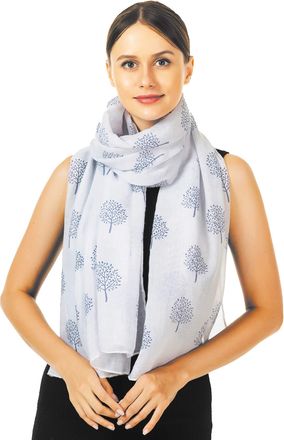 World of Shawls Mulberry Tree Scarf Shawl Wrap Soft Warm (White - Stitched Ends)