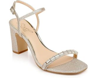 Badgley Mischka Womens Jewel Badgley Mischka Slingback Charlee Embellished Sandal KHD545