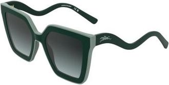 Longchamp Green Gradient Irregular Mens Sunglasses LO792S 303 53