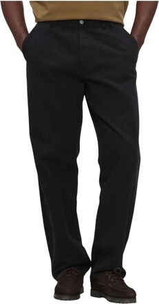 For&eacute;t Clay Twill Pants - Heren - Straight fit broeken - Zwart - L - Katoen - Broeken