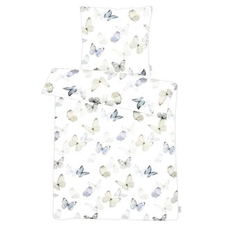 Schubiger M&ouml;bel Bettw&auml;sche-Set Papillon Hellblau