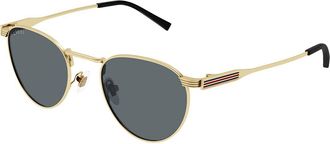 Gucci GG1875S 003 Mens Sunglasses Gold Size 48 - Free RX Lenses - Free RX Lenses