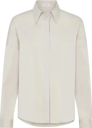 Brunello Cucinelli Blouse With Monili Trim