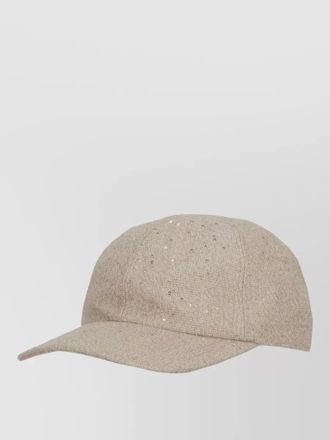 PANICALE sequin baseball cap women rigid visor