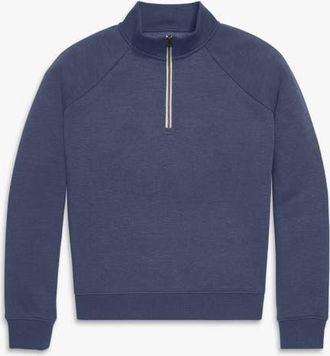 primary Adult Cozy Fleece Quarter-Zip Sweatshirt in Heather Navy at Nordstrom, Size Xx-Large