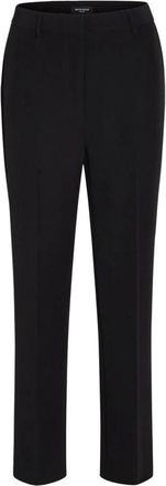 Bruuns Bazaar Rubysus BBEleza Pants - Dames - Slim Fit Broeken - Zwart - S - Leer - Broeken