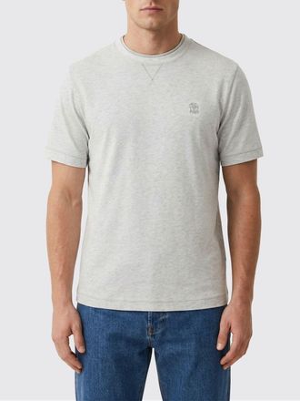 Brunello Cucinelli T-shirt in cotone con logo Brunello Cucinelli