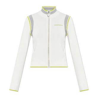 Casablanca Zip Up Tennis Jacket - female - Casablanca - Zip-throughs - White - M - Sweatshirts & Hoodies