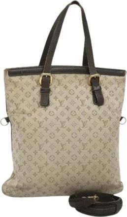 Louis Vuitton Pre-owned Tote Bags, female, Beige, Size: ONE SIZE Pre-owned Monogram Mini Canvas Tote Bag