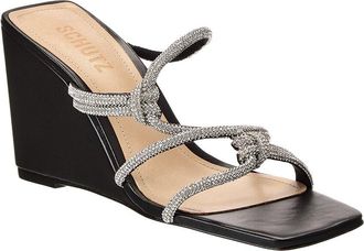 Schutz Schutz Lauryn Wedge Leather Wedge Sandal