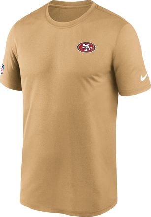 Nike San Francisco 49ers Legend Small Logo Nike Mens Dri-FIT NFL T-Shirt in Brown | 02TI79V73-FEJ