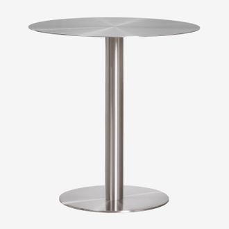 Sklum Mesa De Comedor Redonda En Acero Inoxidable Xiren Sklum
