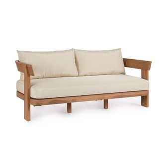 Konte Design Sof&aacute; de 3 plazas en teca y beige