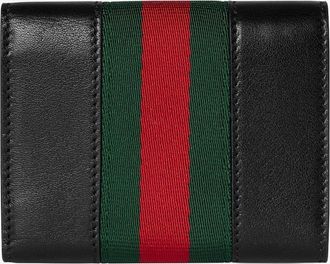 Gucci Womens Leather Wallet Black & Purses