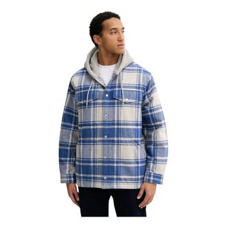 Vans Heren, Jassen, Blauw, Maat: XL Katoen