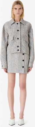 Iro Elios Jacket in Beige /White /Black at Nordstrom, Size 40 Eu