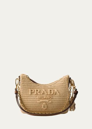 Prada Re-Edition Mini Crochet Shoulder Bag