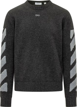 Off-white Dark Grey Knitted Sweater