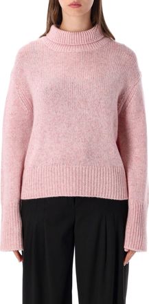 Lisa Yang Femi Relaxed High-Neck Textured Sweater