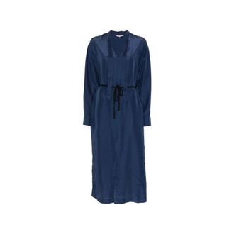 Barena Wrap Dresses, female, Blue, Size: XS Wrap Dress