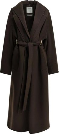 Sportmax Olmo Wool Coat - Coats - Mujer - Marr&oacute;n - 2XS