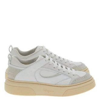 Ferragamo Cassina Low-Top Sneakers, Size 7