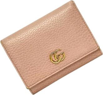 Gucci Pre-owned Wallets, female, Beige, Size: ONE SIZE Pre-owned Leather Wallet