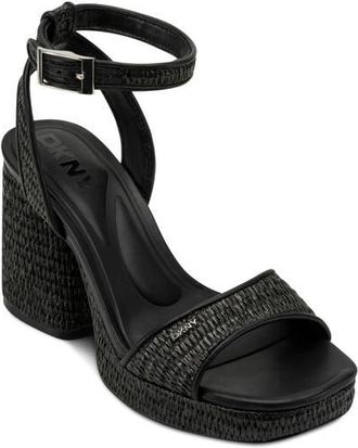 DKNY Scotia Ankle Strap Sandal in Black at Nordstrom, Size 7.5
