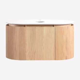 Sklum Conjunto De Mueble De Ba&ntilde;o Suspendido 90x50 Cm En Madera Carsone Sklum