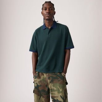 Levi's Finn Boxy Polo - Mens - XL - Green