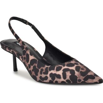 Nine West Hunny Slingback Pointed Toe Pump in Dark Natural at Nordstrom Rack, Size 8.5