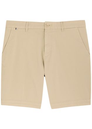 BOSS Boss H-slice Stretch-cotton Shorts - Beige - 54 (W38 / Xxl)