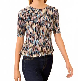 Ulla Johnson Samira Short Sleeve Top In Oasis
