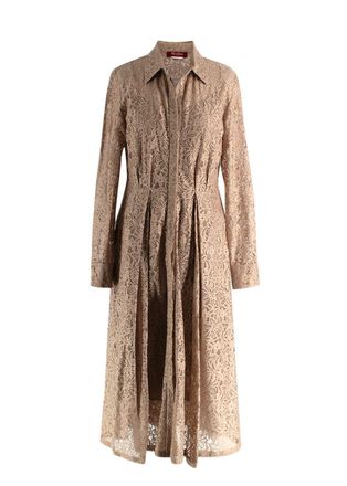 Max Mara Max Mara Beige Lace Midi Dress Size S