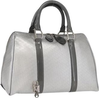 Dior Pre-owned Vintage Handtas - Dames - Vintage Handtas - Grijs - ONE Size - Leer - Vintage