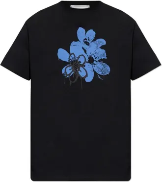 Iceberg Tee Flower - Heren - T-shirts - Zwart - M - Tops