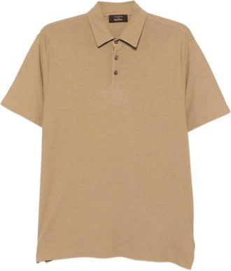 Zanone Polo MC - Heren - Polos - Bruin - M - Katoen - Tops